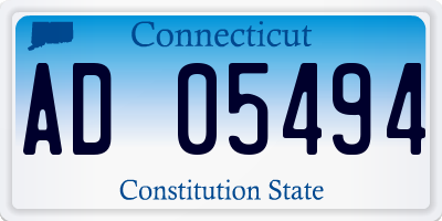 CT license plate AD05494