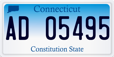 CT license plate AD05495