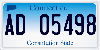 CT license plate AD05498