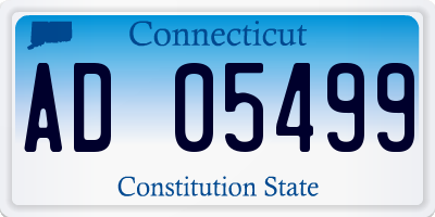 CT license plate AD05499
