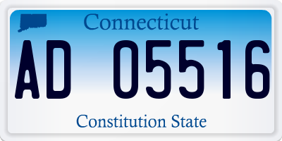 CT license plate AD05516