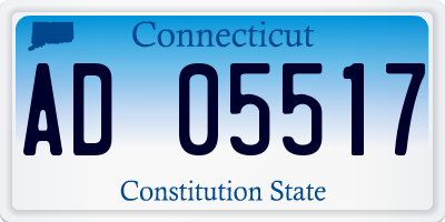 CT license plate AD05517