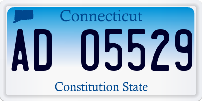 CT license plate AD05529