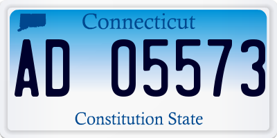 CT license plate AD05573