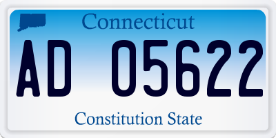 CT license plate AD05622