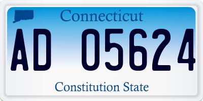 CT license plate AD05624