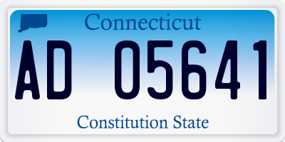 CT license plate AD05641