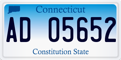 CT license plate AD05652