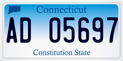 CT license plate AD05697