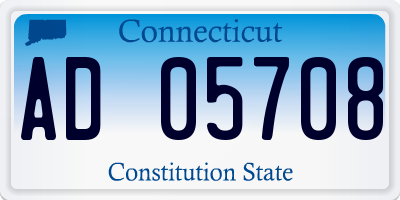CT license plate AD05708