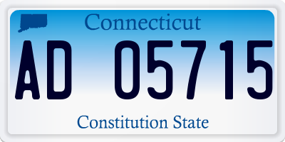CT license plate AD05715