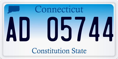 CT license plate AD05744