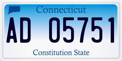 CT license plate AD05751
