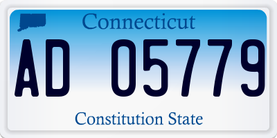 CT license plate AD05779