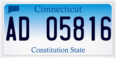 CT license plate AD05816