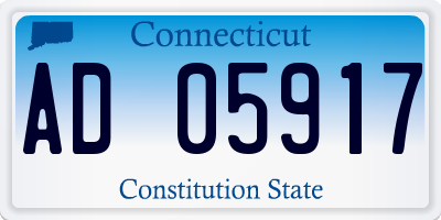 CT license plate AD05917