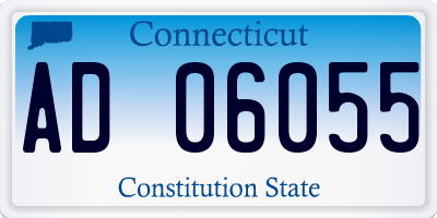 CT license plate AD06055