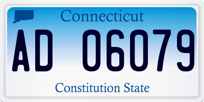 CT license plate AD06079