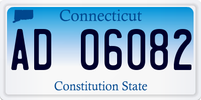 CT license plate AD06082