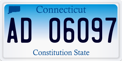 CT license plate AD06097