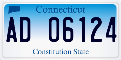 CT license plate AD06124