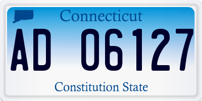 CT license plate AD06127