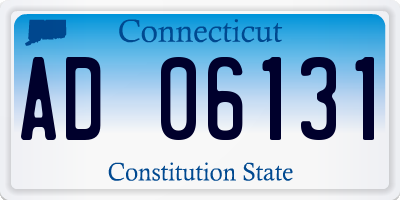 CT license plate AD06131