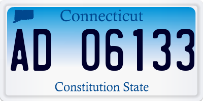 CT license plate AD06133