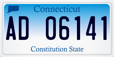 CT license plate AD06141