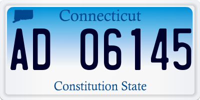 CT license plate AD06145