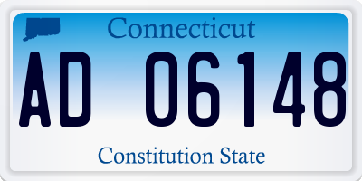 CT license plate AD06148