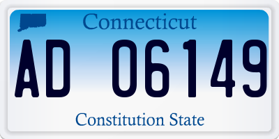 CT license plate AD06149