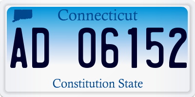 CT license plate AD06152