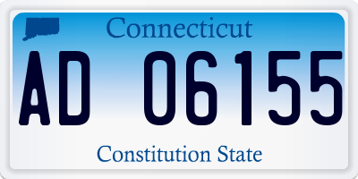 CT license plate AD06155