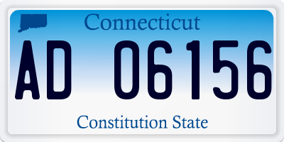 CT license plate AD06156
