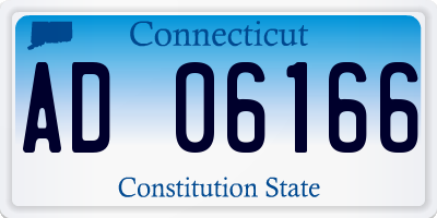 CT license plate AD06166