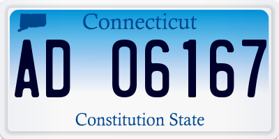 CT license plate AD06167