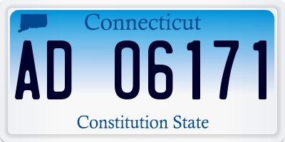 CT license plate AD06171