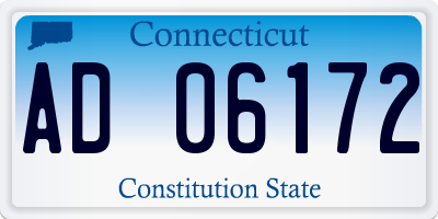 CT license plate AD06172