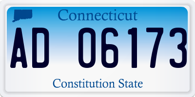 CT license plate AD06173