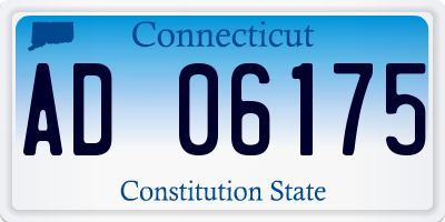 CT license plate AD06175