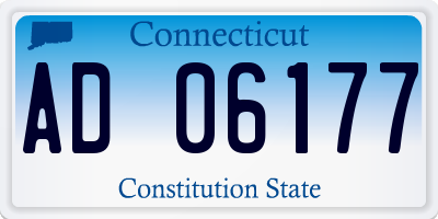 CT license plate AD06177