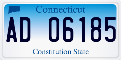 CT license plate AD06185