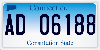 CT license plate AD06188