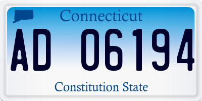 CT license plate AD06194