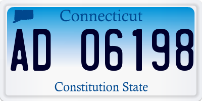 CT license plate AD06198