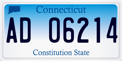 CT license plate AD06214