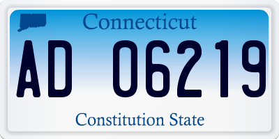 CT license plate AD06219