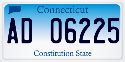 CT license plate AD06225
