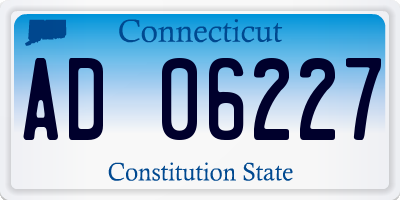 CT license plate AD06227